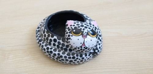 Cat Figurine Teapot, Sugar Holder, Milk Jug & Tray