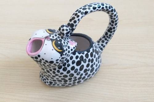 Cat Figurine Teapot, Sugar Holder, Milk Jug & Tray