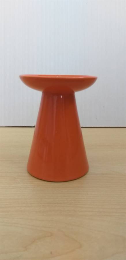 Orange Ceramic Candle Holder