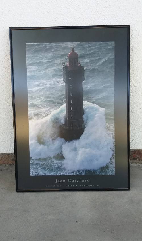 Framed Lighthouse Print: Phare De La Vielle - Jean Guichard