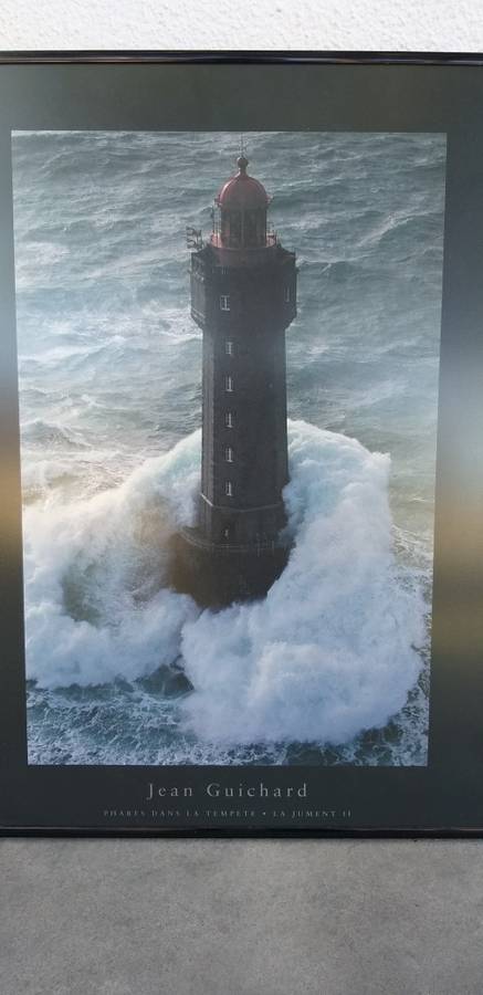 Framed Lighthouse Print: Phare De La Vielle - Jean Guichard