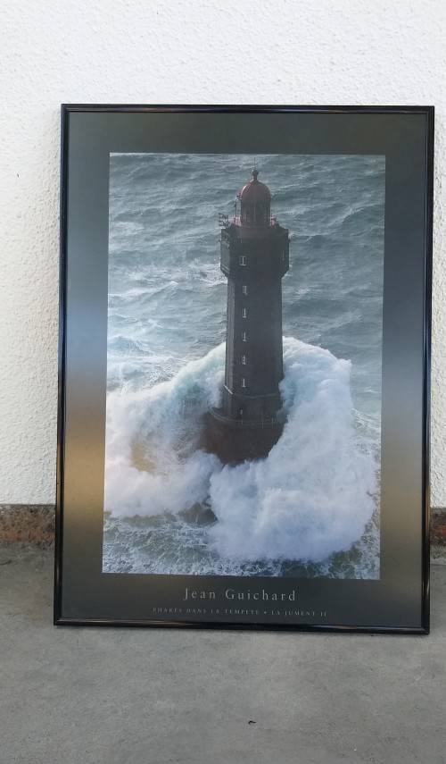 Framed Lighthouse Print: Phare De La Vielle - Jean Guichard