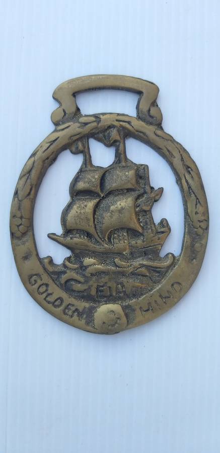 Vintage Horse Brass - Golden Hind