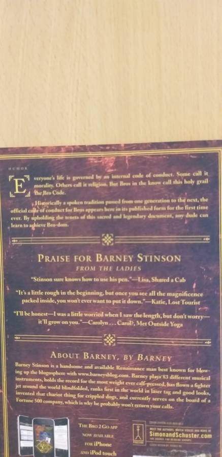 The Bro Code: Barney Stinson (Paperback)