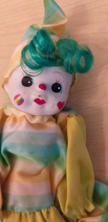 Small Porcelain Clown Doll
