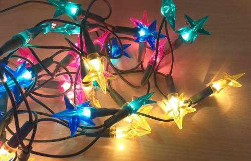 Colour Star Shape Fairy Lights