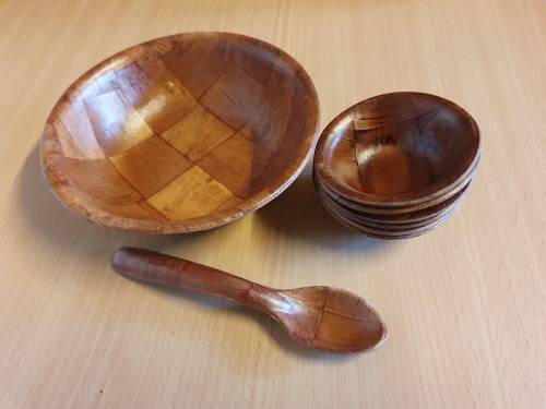 8 Piece Wooden Weave Pattern Set