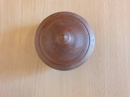 Small Round Wooden Lidded Holder