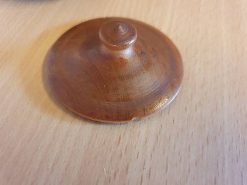 Small Round Wooden Lidded Holder