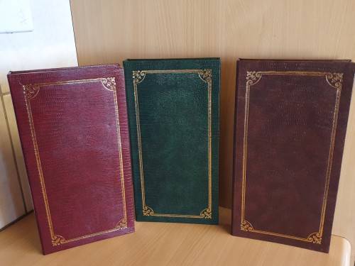 Set of 3 Photo Albums (30cm x 16cm) Holds 100 photographs
