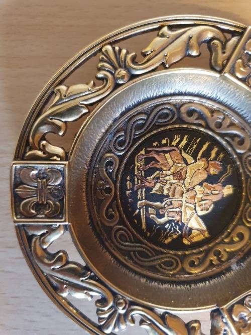 Round Don Quixote Ashtray - width 9cm