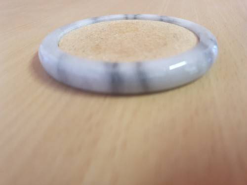 Set of 3 Round Stoneware and Cork Coasters - width 9cm