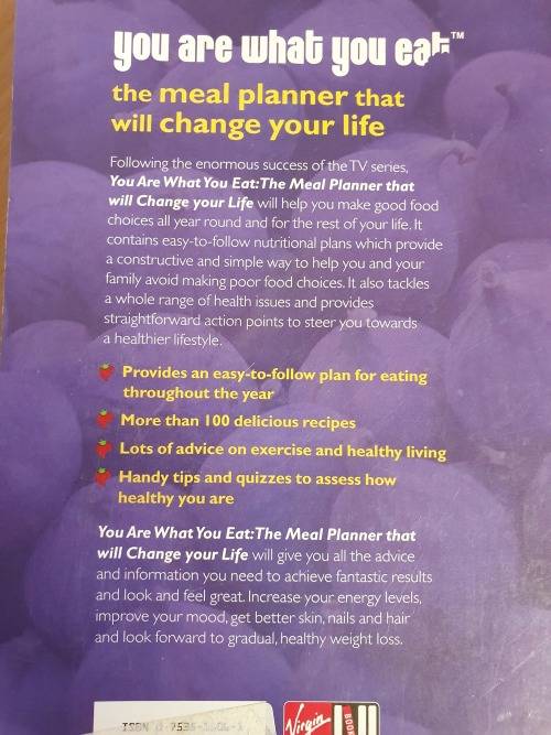 You are what you eat - The meal planner that will change your life: Carina Norris (Paperback)