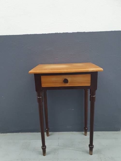 Wooden One Drawer Pedestal