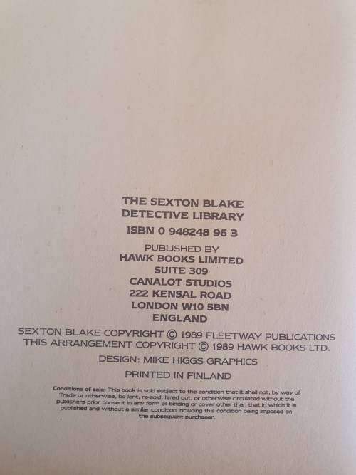 The Sexton Blake Detective Library Introduced by Norman Wright (Hardcover)