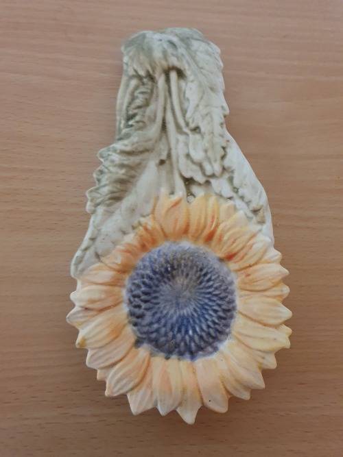 Ceramic Spoon Rest - Sunflower