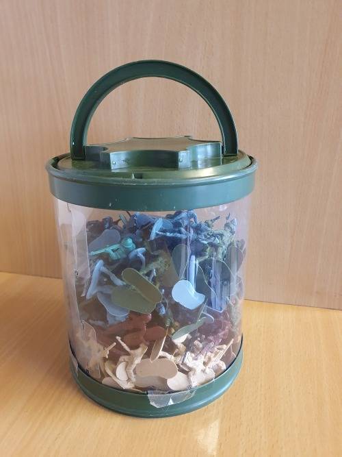 Tub of Plastic Army Men for Boys