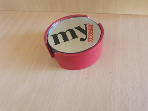 Set of 6 Round Mirror Coasters