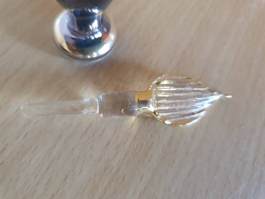 Miniature Glass Perfume Bottles - height 5cm width 3cm