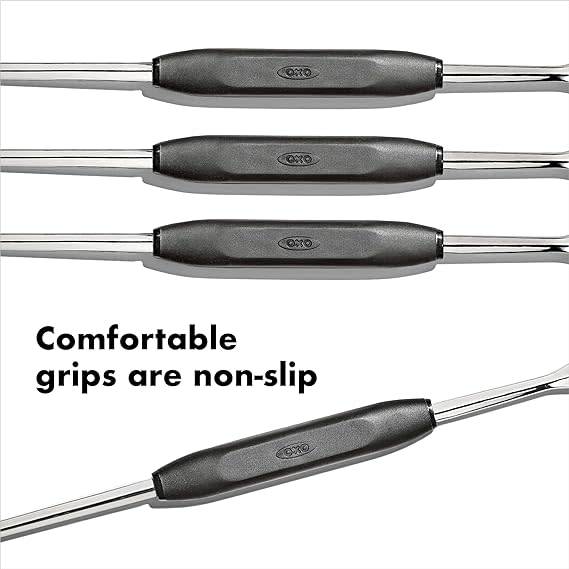 Set of 4 OXO Non-slip Soft Grip Seafood Forks