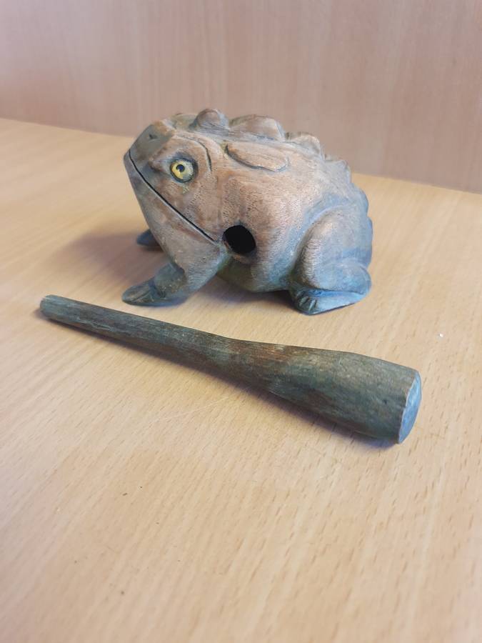 Lucky Wooden Frog