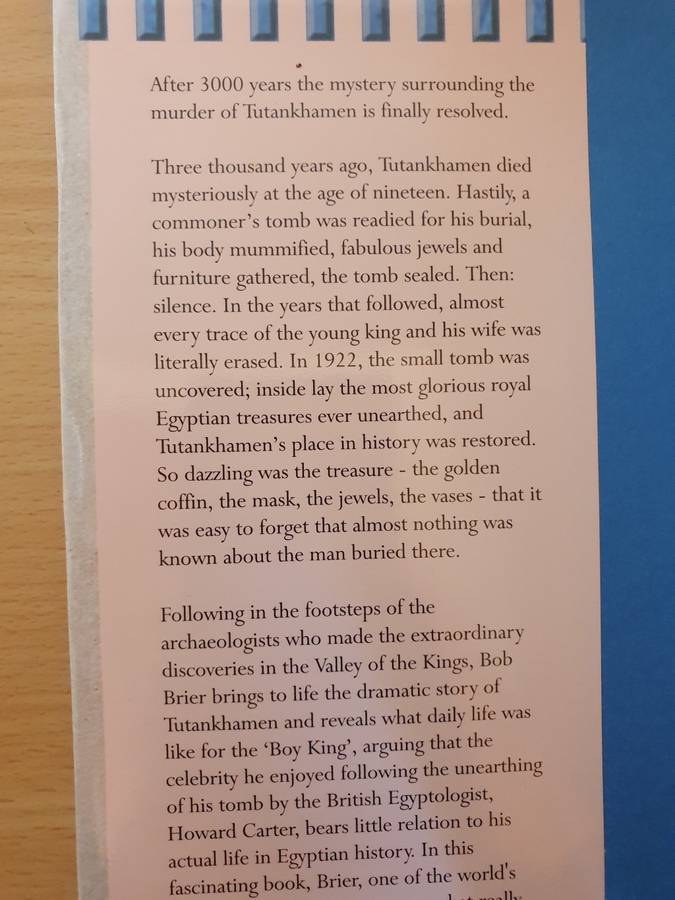 The Murder of Tutankhamen - A 3000-Year-Old Murder Mystery : Bob Brier (Hardcover)