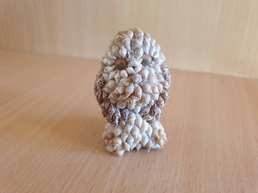 Small Shell Owl Figurine  (7cm x 5cm)
