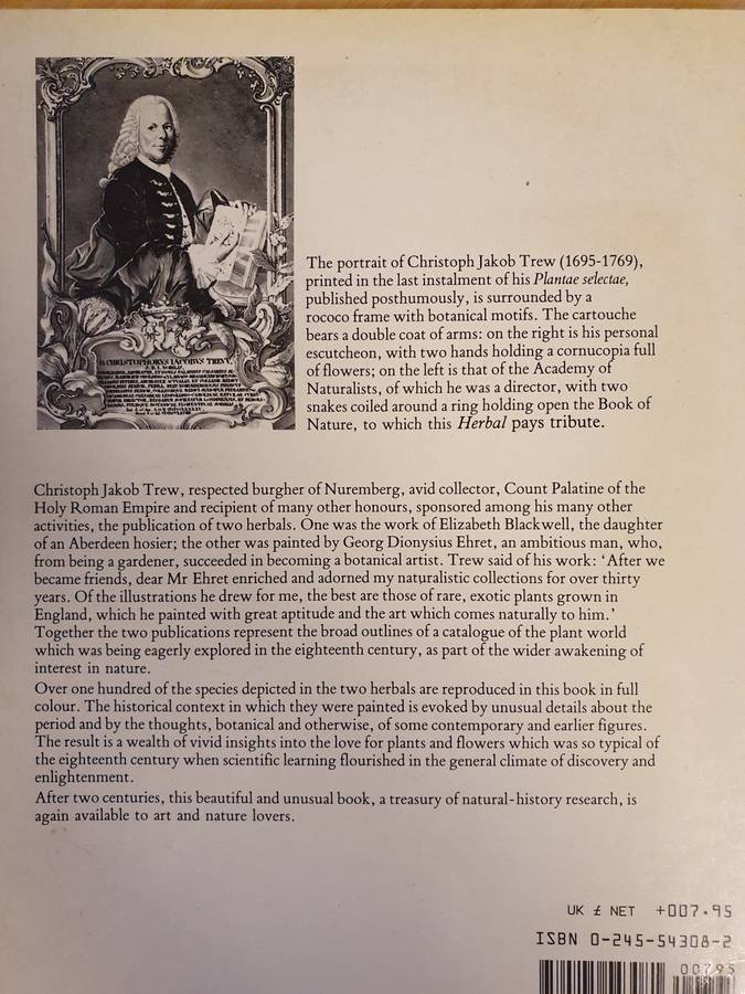 The Herbal of The Count Palatine: Christoph Jakob Trew