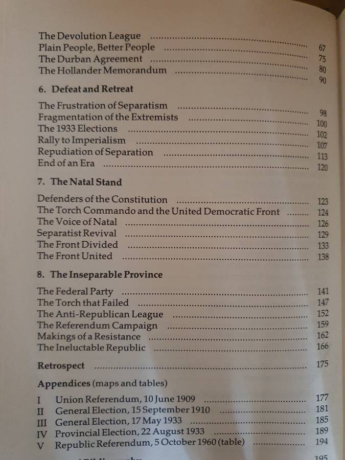 Natalians First - Separatism in South Africa 1909-1961: P.S. Thompson (Hardcover)