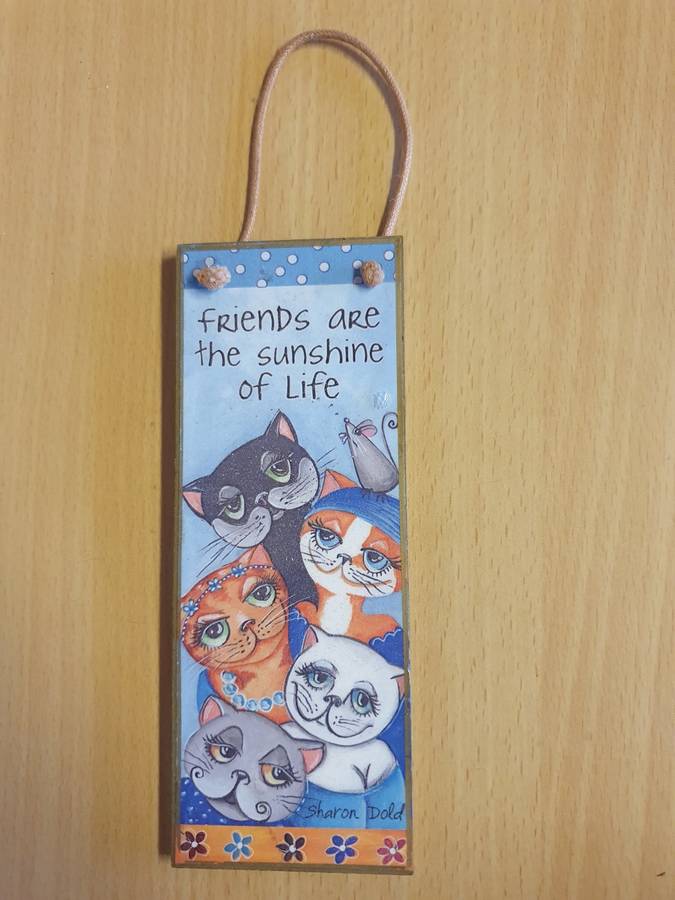 Friends are the Sunshine of Life - 16cm x 6cm