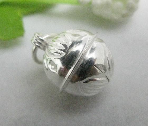 925 STERLING SILVER ROUND BELL CHARM