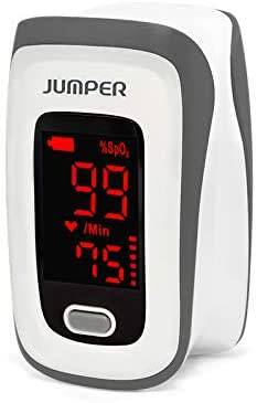 Fingertip Pulse Oximeter, Blood Oxygen Saturation Monitor (SpO2) with Pulse Rate Measurements and Pu