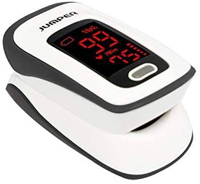 Fingertip Pulse Oximeter, Blood Oxygen Saturation Monitor (SpO2) with Pulse Rate Measurements and Pu