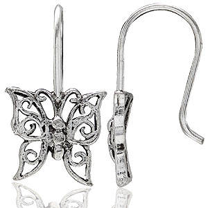 925 Sterling Silver Butterly Earrings