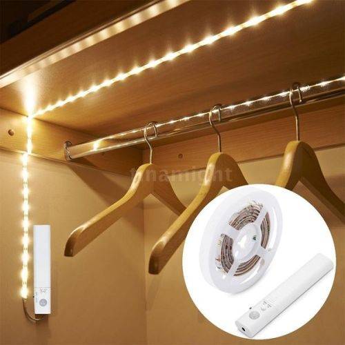 LED Strip Light Wireless PIR Motion Sensor Battery Operated 1M