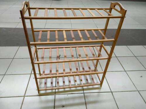 5 Tier Durable Bamboo Shoe Rack Holder Organiser