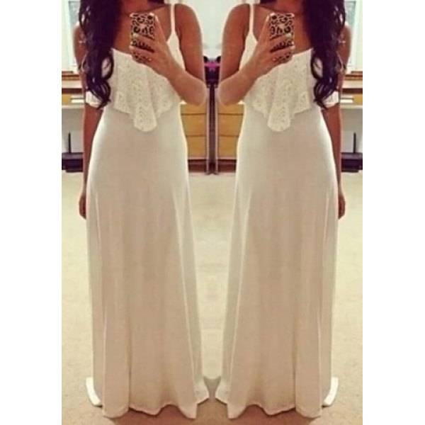 Alluring Spaghetti Strap Maxi Dress