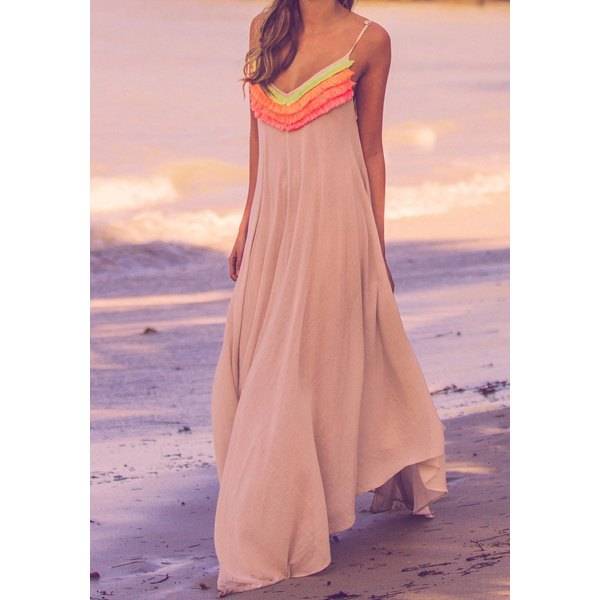 Bohemian Spaghetti Strap Dress