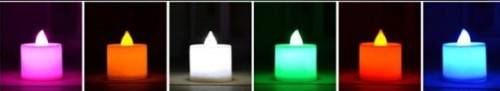 ONLY R3.80 EACH*FLAMELESS LED RGB CANDLES 24'S REASONABLE SHIPPING