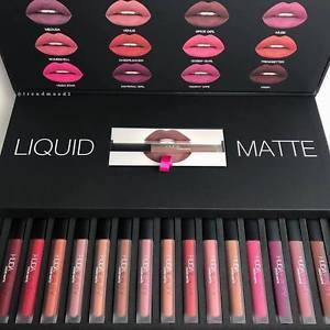 HUDA BEAUTY LIQUID MATTE LIPSTICK BOX SET - 16 SHADES