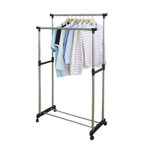Double Pole Telescopic Clothes Rail