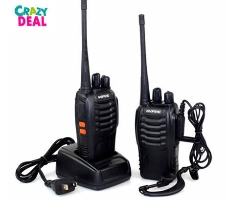 2 X Professional Two-way Radios Transceiver Handheld Interphone