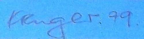 Braam Kruger. Hand printed silkscreen, signed in pencil.