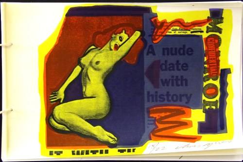 Chris Spies. NUDE DATE WITH HISTORY.15 Hand printed 1970's erotic silkscreens. Signed. edition of 22