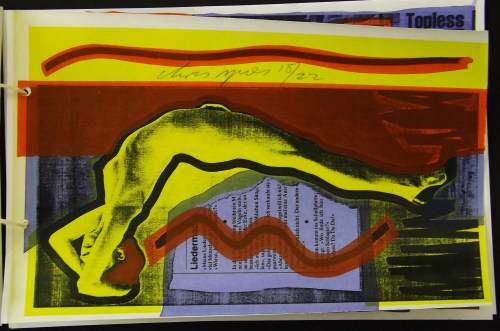 Chris Spies. NUDE DATE WITH HISTORY.15 Hand printed 1970's erotic silkscreens. Signed. edition of 22