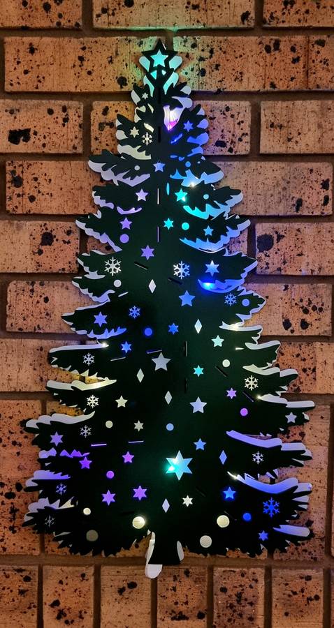 Smart Christmas Tree - "Flat" "Smart LED" Christmas Tree (Flat surface)