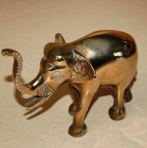 Quality Solid Brass Elephant - Height 110mm