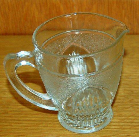 Vintage Glass Milk Jug - Height 95mm