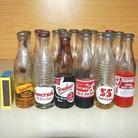 Rare Collection of 19 Miniature S.A. Bottles. See all pics and description for list. LOT No. 1