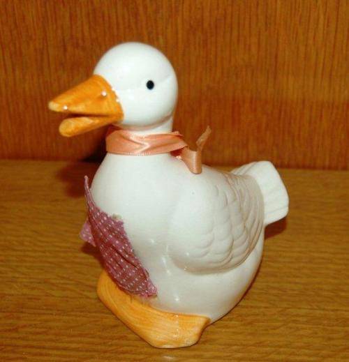Cheerful Ceramic Duck Salt Pot - Height 140mm
